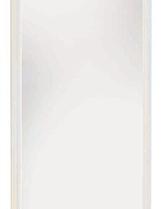 Renin 206230 Framed Mirror, Rectangular, Plastic Frame, White Frame