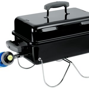 Weber Go-Anywhere 1141001 Gas Grill, 6500 Btu/hr BTU, Liquid Propane, 1 -Burner, 160 sq-in Primary Cooking Surface