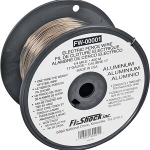Zareba Fi-Shock FW-00001T Fence Wire, 17 ga Wire, Aluminum Conductor, 1/4 mile L