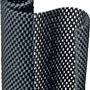 Con-Tact 04F-C6L51-06 Shelf and Drawer Liner, 4 ft L, 12 in W, Foam/PVC, Black