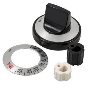 Camco USA 00973 Knob Kit, Includes: (2) Peel, Adapter, Dial, Insert, Knob and Stick Cover, Black
