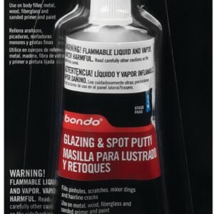 3M 907 Glazing and Spot Putty, Liquid, Paste, Solvent, Red, 4.5 fl-oz Tube