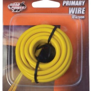 Road Power 55672233/10-1-14 Electrical Wire, 10 AWG Wire, 25/60 VAC/VDC, Copper Conductor, Yellow Sheath, 7 ft L