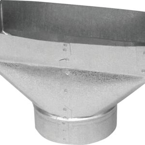 Imperial GV0705-C Wall Register Boot, 4 in L, 12 in W, 6 in H, Galvanized