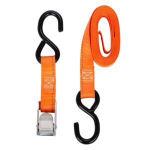 Keeper 05110 Tie-Down, 1 in W, 10 ft L, Nylon, Orange, 400 lb, S-Hook End Fitting