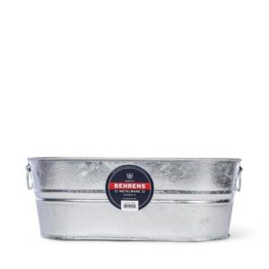 Behrens 0-0V Wash Tub, 5.5 gal Capacity, Steel