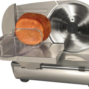 Weston 61-0901-W Electric Meat Slicer, Stainless Steel, Silver