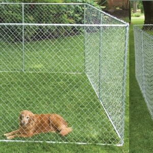 Stephens Pipe & Steel RSHBK11-10977 Dog Kennel Box, 10 ft OAL, 15 ft OAW, 6 ft OAH, Steel, Galvanized