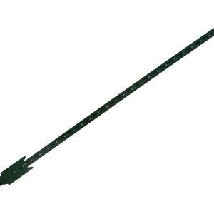 CMC 30052743 T-Post, 8 ft H, Steel, Gray/Green