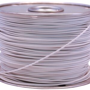 CCI 55671423 Primary Wire, 12 AWG Wire, 1-Conductor, 60 VDC, Copper Conductor, White Sheath, 100 ft L