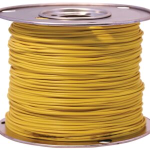 CCI 55843823 Primary Wire, 18 AWG Wire, 1-Conductor, 60 VDC, Copper Conductor, Yellow Sheath, 100 ft L