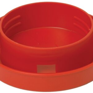 Little Giant 730 Poultry Waterer Base, 4 in Dia, 1-1/4 in H, 1 qt Capacity, Polystyrene, Red