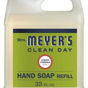 Mrs. Meyer's 12163 Hand Soap Refill, Liquid, Lemon Verbena, 33 oz Jug