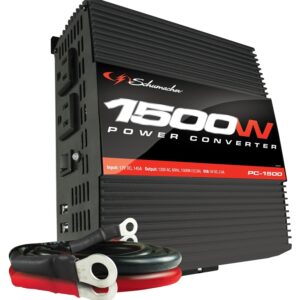 Schumacher PC-1500 Power Inverter, 12.8/13.2 VDC Input, 110/125 V Output, 1500 W