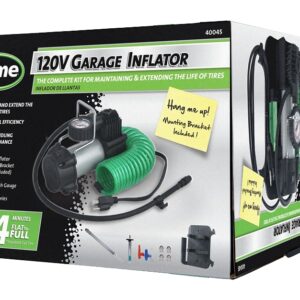 Slime 40045 Garage Tire Inflator, 120 V, 0 to 150 psi Pressure, Dial
