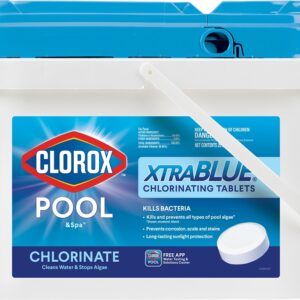 Clorox POOL & Spa XtraBlue 23025CLX Chlorinating Tablet, Solid, Chlorine, 25 lb