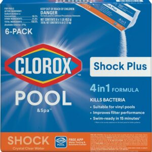Clorox 32606CLX POOL & Spa Shock Plus Series Pool Chemical, 1 lb Bag, Solid, Chlorine, 5 to 5.5 pH