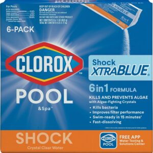 Clorox POOL & Spa Shock XtraBlue 36006CLX Pool Chemical, 1 lb Bottle, Chlorine