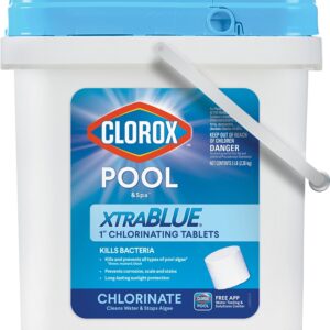 Clorox POOL & Spa XtraBlue 29005CLX Chlorinating Tablet, Solid, Chlorine, 5 lb Bucket