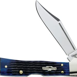 Case 02864 Folding Pocket Knife, 2.72 in L Blade, Tru-Sharp Surgical Stainless Steel Blade, 1-Blade, Blue Handle