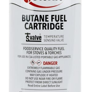 Sterno 50190 Butane Fuel Cartridge with TSV, 8 oz Can, 4 hr Burn Time