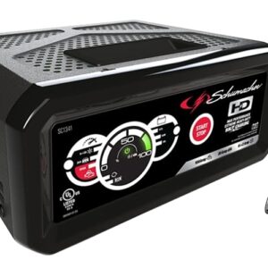 Schumacher SC1341 Battery Charger/Engine Starter, 6 A Continuous, 19.5 A Intermittent Input, 12 V Output, AGM Battery