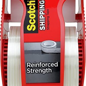 3M 50 Strapping Tape, 360 in L, 1.88 in W, PVC Backing