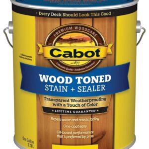 Cabot 140.0019202.007 Wood Stain, Cedar, Liquid, 1 gal, Can