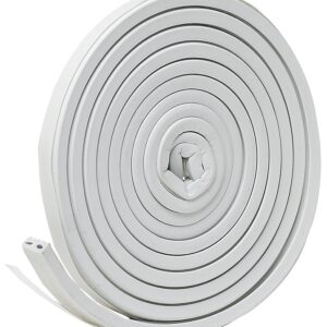 Frost King V27WA Weatherseal, 9/16 in W, 10 ft L, EPDM Rubber, White