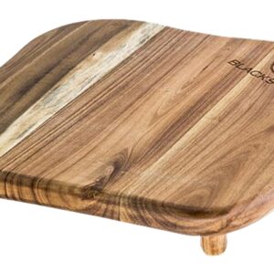 Blackstone 1755 Cutting Board, 11-1/2 in L, 12 in W, 2 in Thick, Wood, Brown