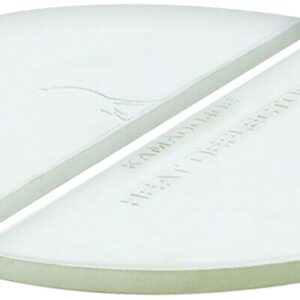 Kamado Joe CLASSIC JOE KJ-HDP Heat Deflector Plate, Half-Moon, Ceramic, For: Classic 18 in Kamado Grill