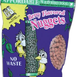 C&S Nuggets CS06101 Bird Food, High-Energy, Berry Flavor, 27 oz Bag