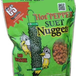 C&S Nuggets CS06107 Bird Food, High-Energy, Hot Pepper Flavor, 27 oz Bag