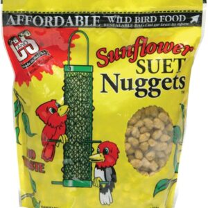 C&S Nuggets CS06110 Bird Food, High-Energy, Sunflower Flavor, 27 oz Bag