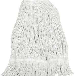 Zephyr ShineUp 15024 Mop Head, 24 oz Headband, Cotton, Natural