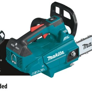Makita XCU08Z Brushless Chainsaw, Tool Only, 18 V, Lithium-Ion, 14 in L Bar, 3/8 in Pitch, 90PX, 90PX Chain