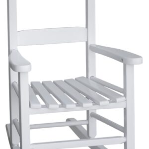 Seasonal Trends KN-14W/KN-10-W Child Rocking Chair, 14-3/4 in OAW, 18-3/4 in OAD, 22-1/2 in OAH, Hardwood, White