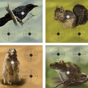 Crosman 0496PDQ Varmint Paper Target, Paper, For: Crosman Target Trap