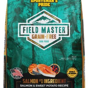 Sportsman's Pride Field Master 10166 Dog Food, Small, Medium, Large Breed, Dry, Salmon, Sweet Potato, 30 lb Bag