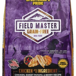 Sportsman's Pride Field Master 10167 Dog Food, Small, Medium, Large Breed, Dry, Berry, Chicken, Sweet Potato, 30 lb