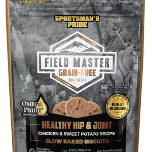 Sportsman's Pride Field Master 10161 Hip and Joint Dog Biscuit, Small, Medium, Large Breed, Chicken, Sweet Potato Bag