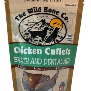 The Wild Bone Co 1980 Breath and Dental Jerky Cutlet, Chicken, 2.75 oz