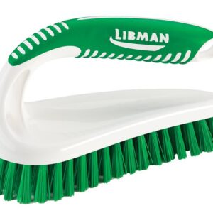 Libman 57 Power Scrub Brush, 1 in L Trim, PET, Green, 2-1/2 in W Brush, 6.37 in OAL, Green/White