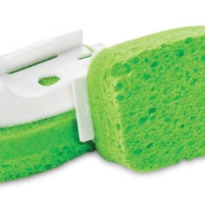 Libman 1133 Glass/Dish Wand Scrub Brush Refill, 1/2 in L Trim, PET Bristle, Green/White