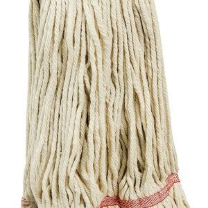 Libman 972 Mop Refill, 1-1/4 in Headband, Cotton/Poly, Red/White