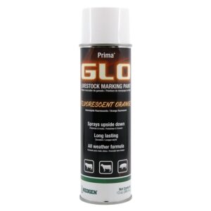 Neogen Ideal Prima 043-338389 Spray-On Glo Livestock Mark Paint, Orange, 12, Case