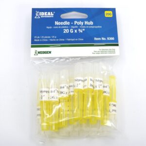 Neogen 9366 Needle, 20 ga, 3/4 in L, 25/PK