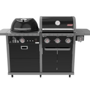 Coleman RV-601BBQ Revolution Dual Fuel Grill, 45,000 Btu, 1077 sq-in Primary Cooking Surface
