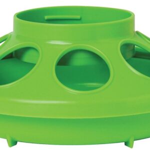 Little Giant 806APPLEGREEN Feeder Base, 1 qt Capacity, 8-Opening, Plastic, Apple Green
