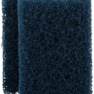 Scotch-Brite 88HD-2-6 Industrial Strength Scouring Pad, Fiber/Mineral/Resin Abrasive, 5 in L, 3-1/2 in W, Dark Blue